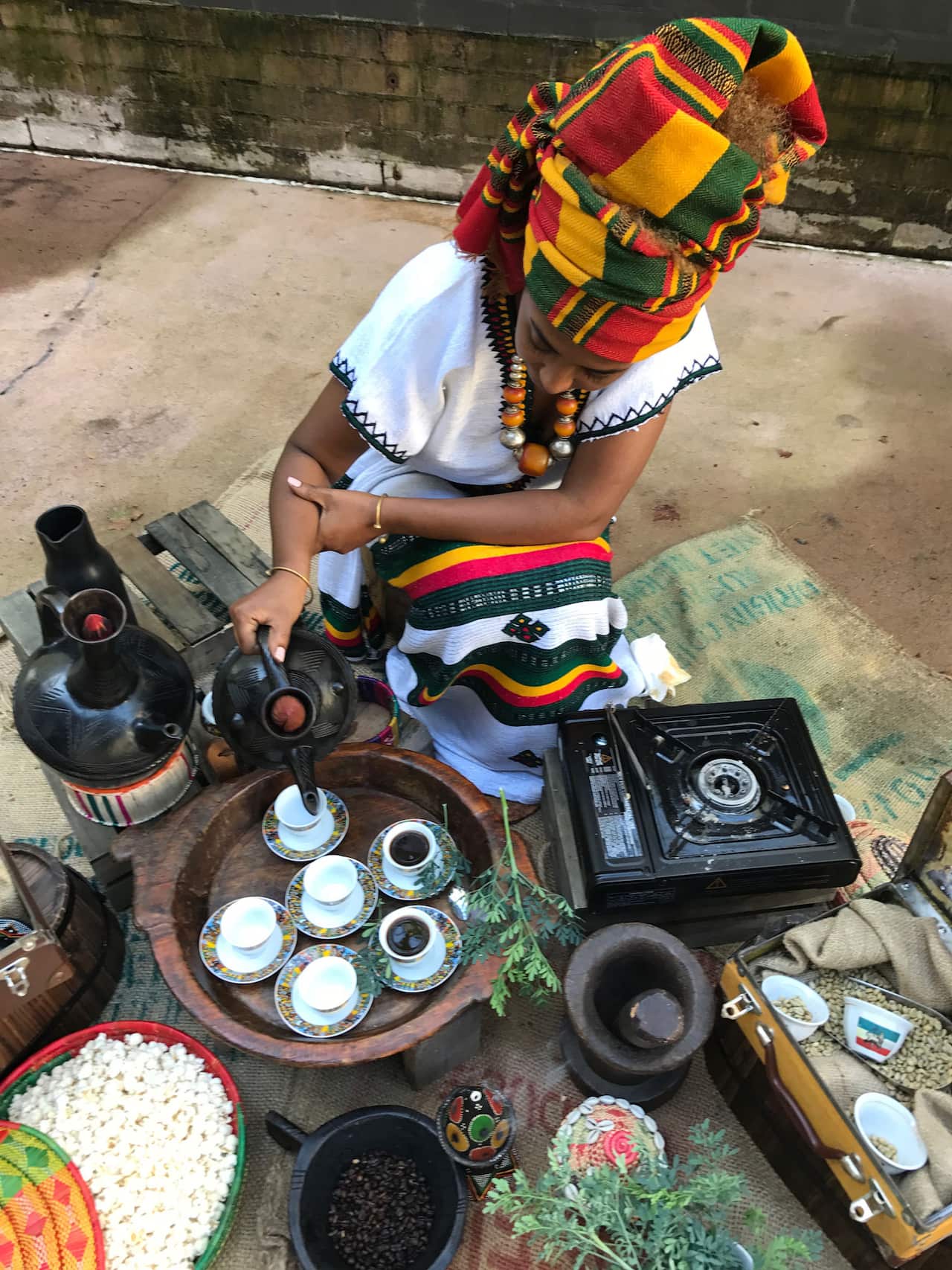 Ethiopian coffee stall