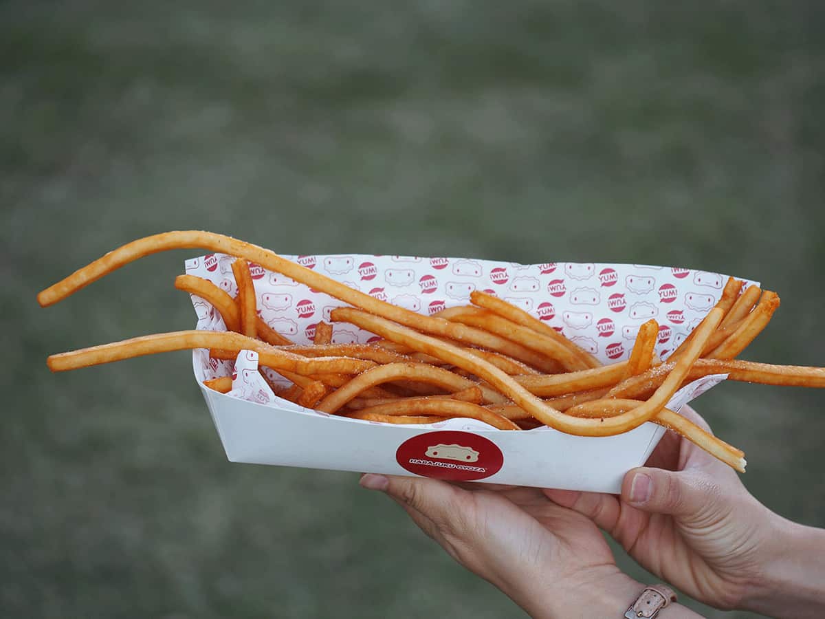 Extra long fries at Harajuku Gyoza