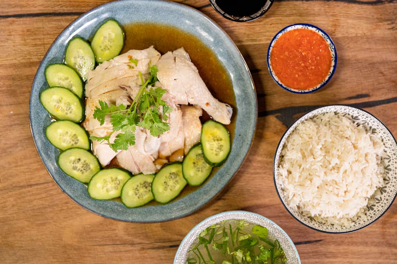 Hainanese chicken rice