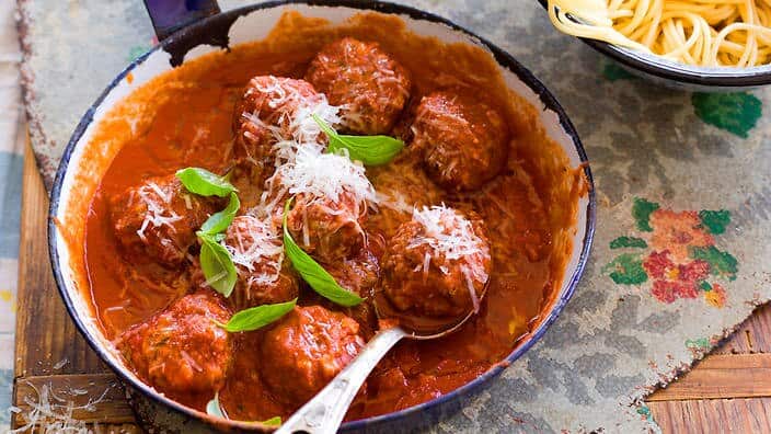 Delicious polpette meatballs (Alan Benson)