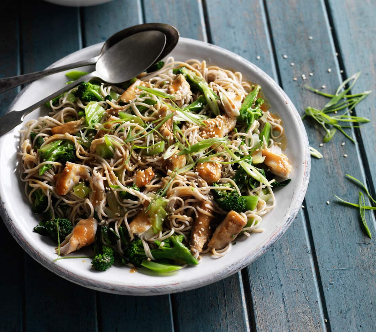 Miso barramundi with soba noodles