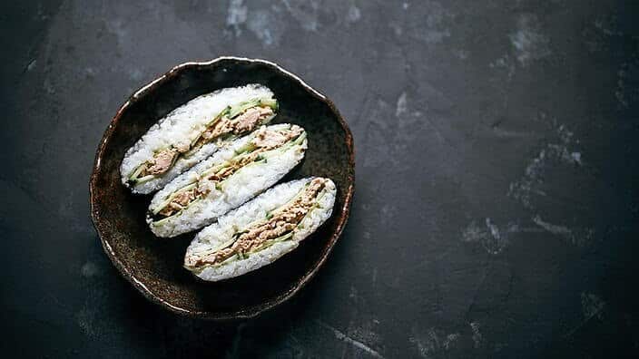 Onigirazu is basically a sushi sandwich.