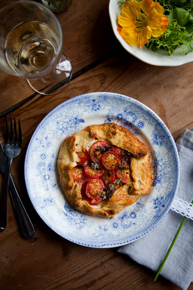 Tomato, ricotta and thyme tartlets