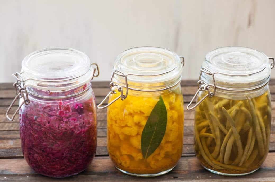 Fermented food, pickled preserved vegetables
