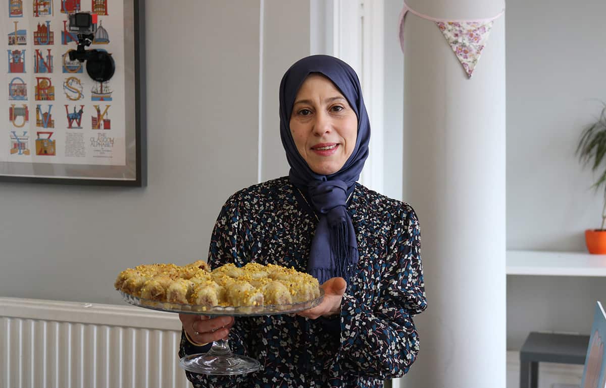 Nana Jouma wiht her baklava