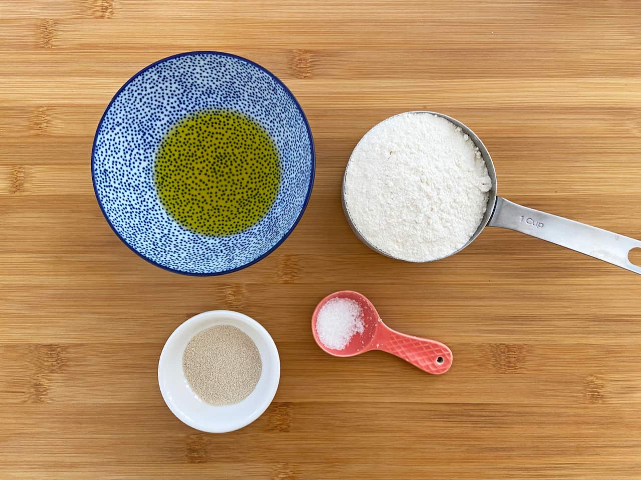 Focaccia ingredients