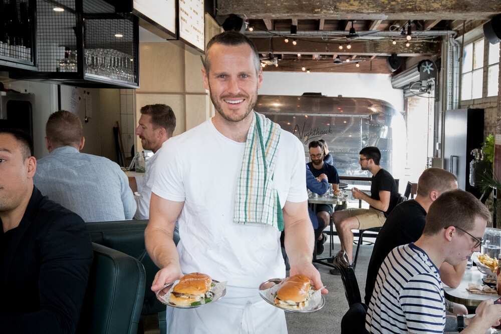 Alistair Fogg celebrates American eating traditions at The Nighthawk Diner.