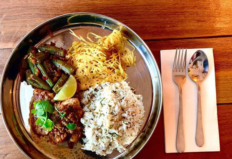 Gopikrishna Govindasamy spice curry at Searz Caffi