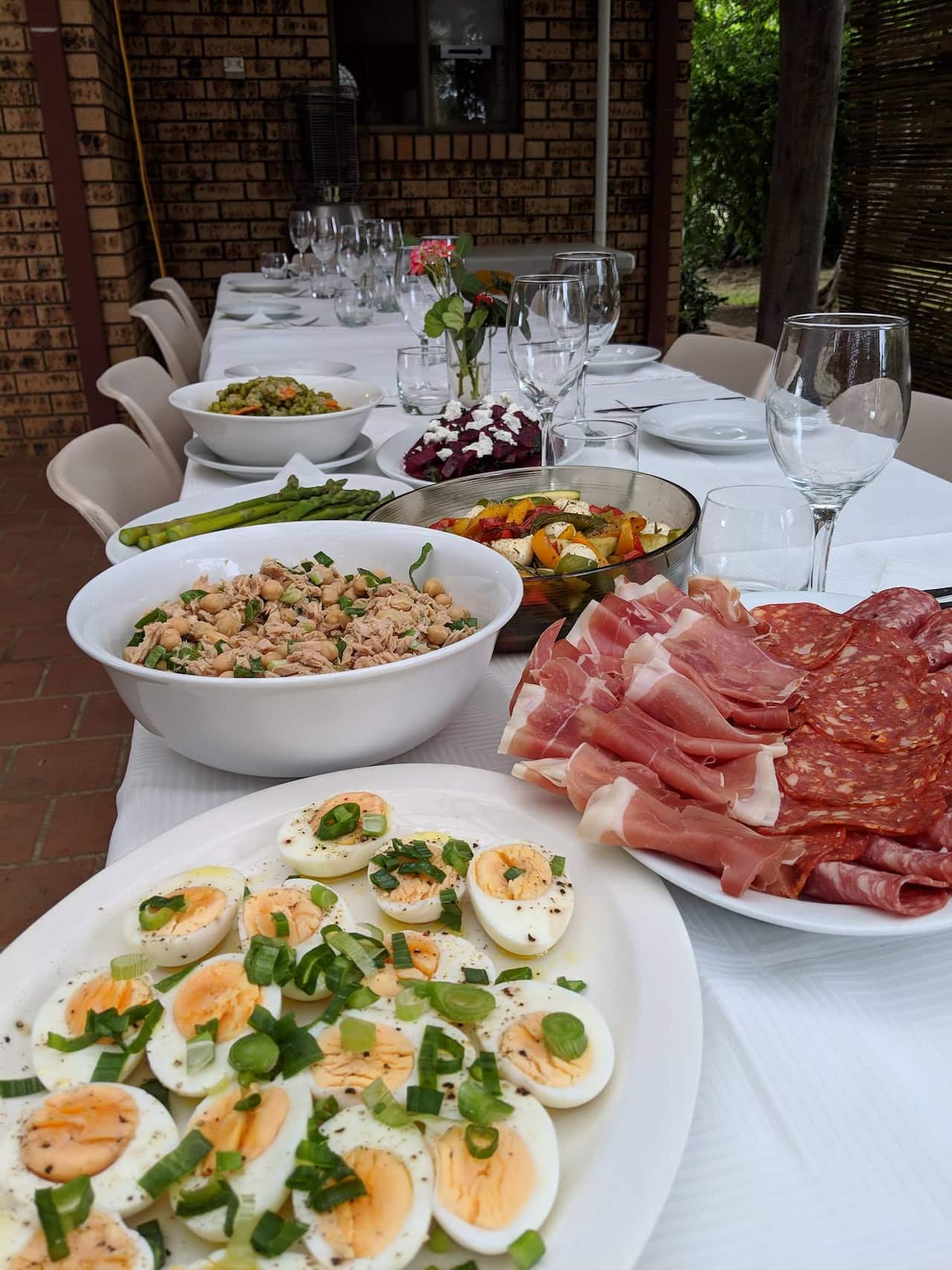 The humble makeshift restaurant serves a four-course seasonal menu, designed to be savoured with family and friends.