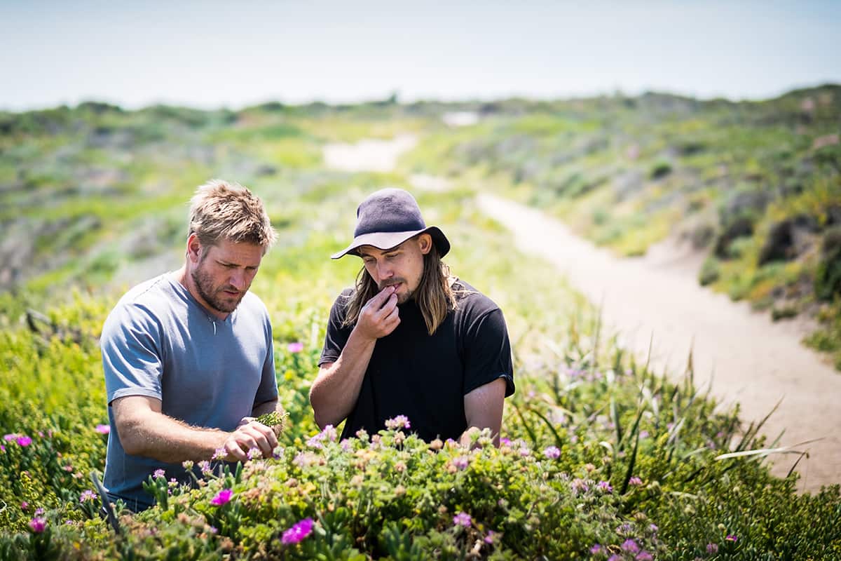 Curtis Stone left Foraging in Western Australia with Chef Paul Iskov