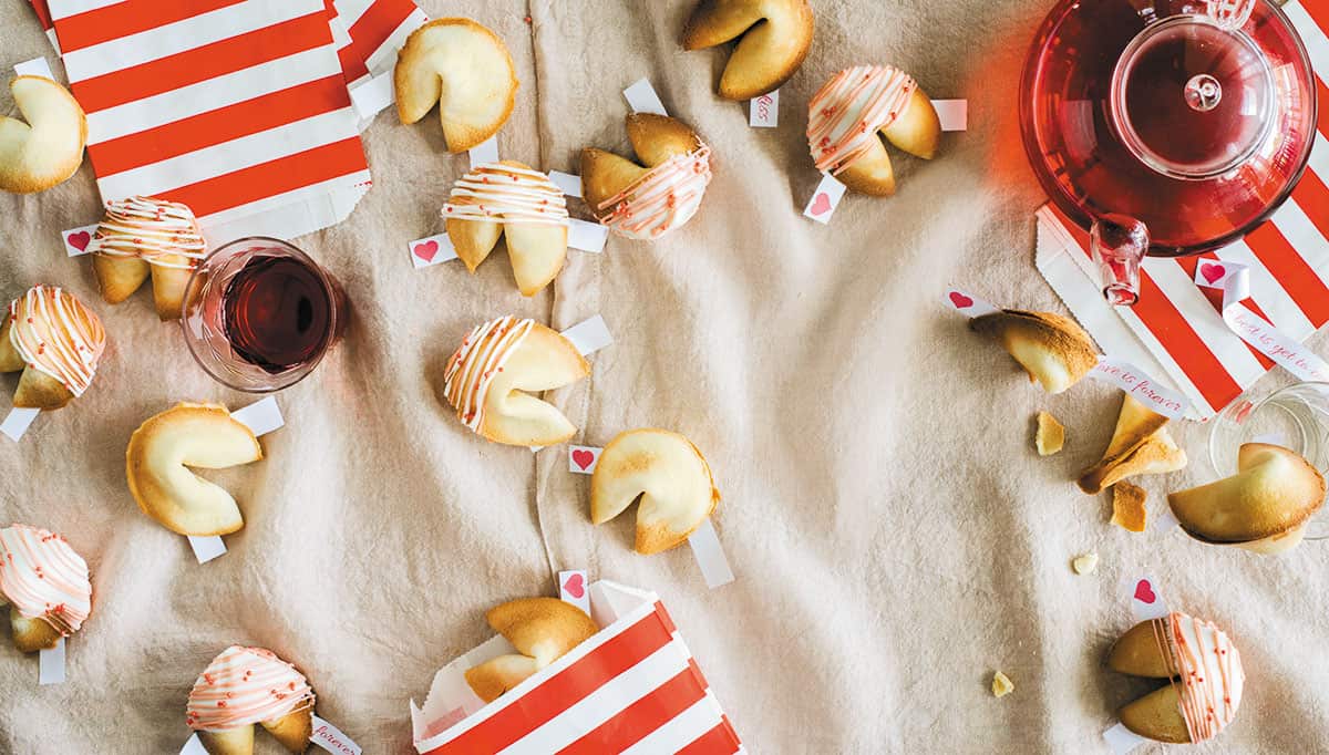 Love note fortune cookies