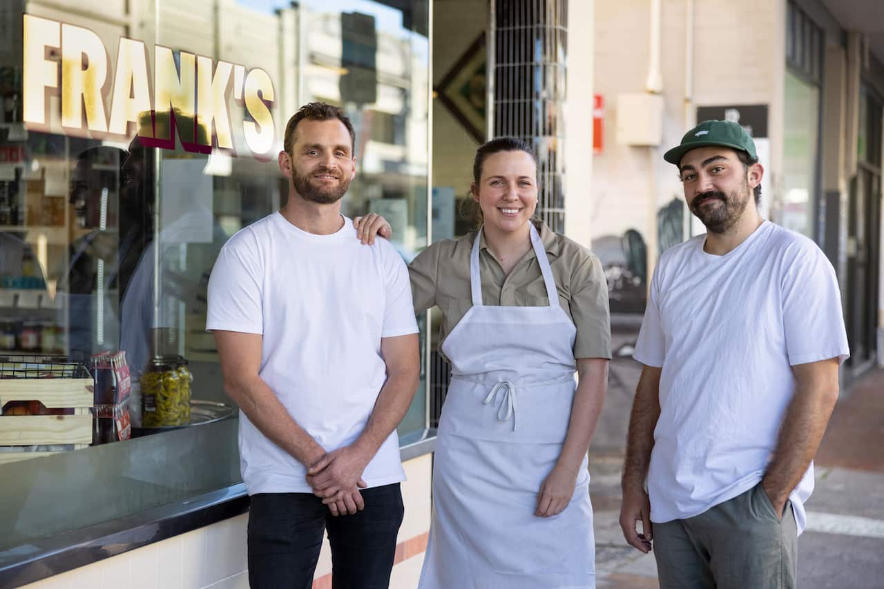 Owners of Frank's Deli.