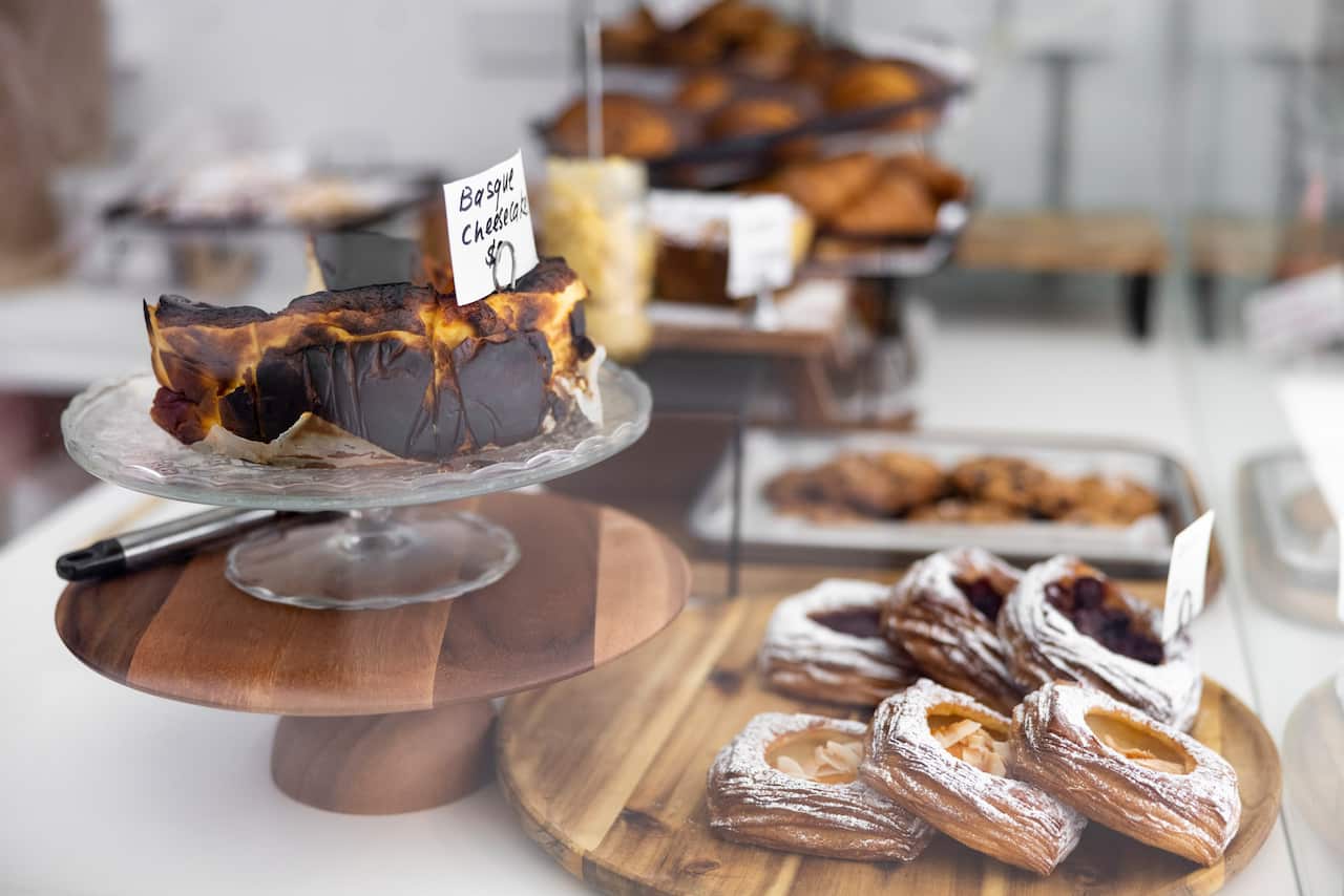 Baked goods at Frank's Deli.
