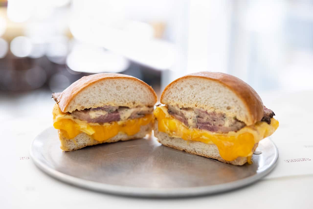 Polish-inspired sandwich at Frank's Deli.