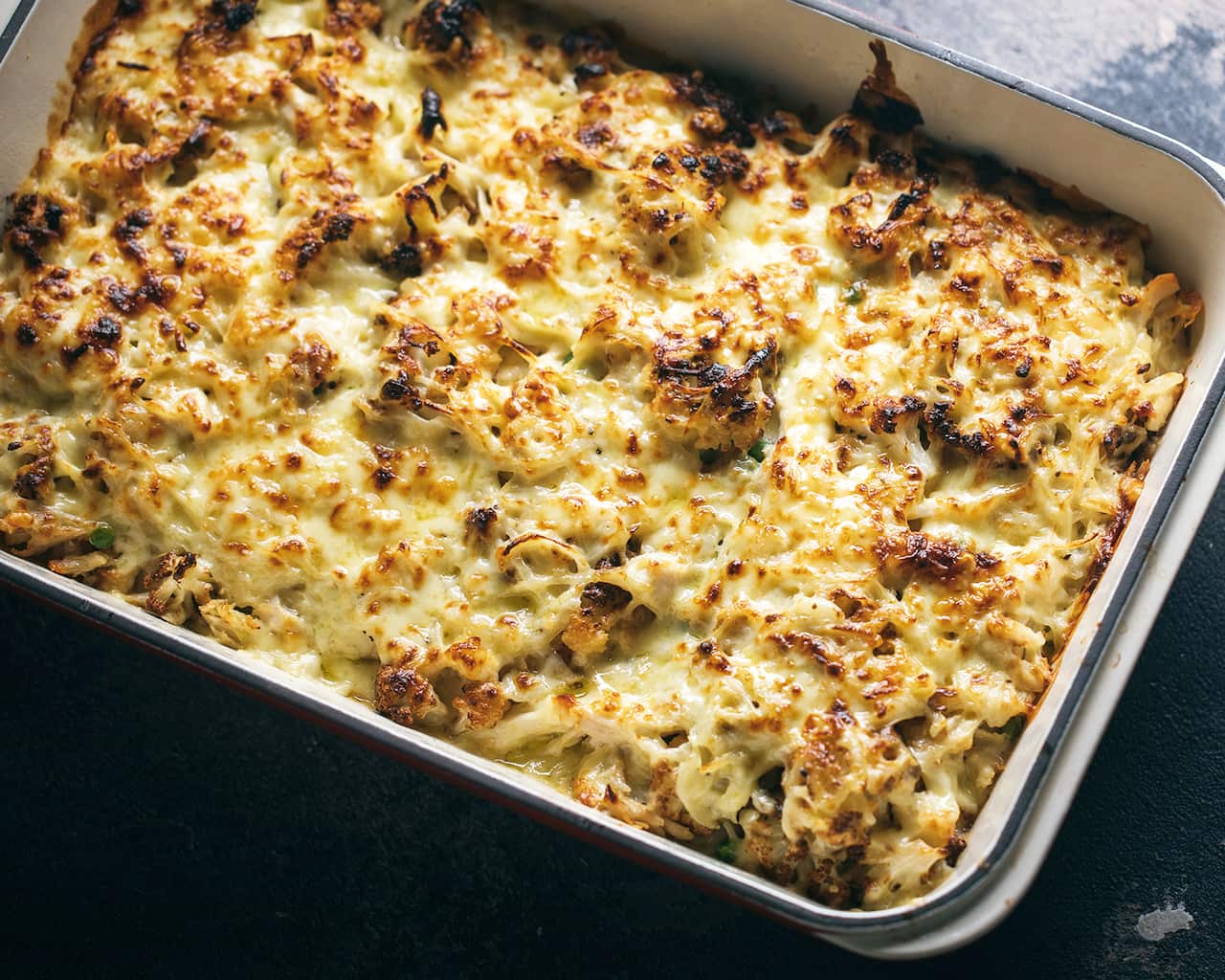 Fried onion chicken mornay