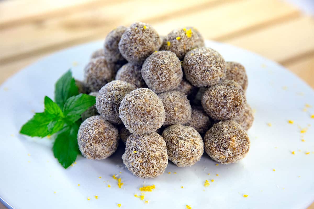 Fruity avocado bliss balls