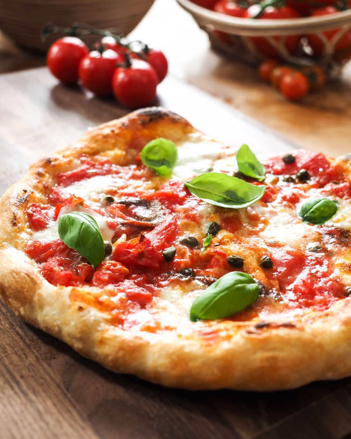 Frying pan Neapolitan pizza