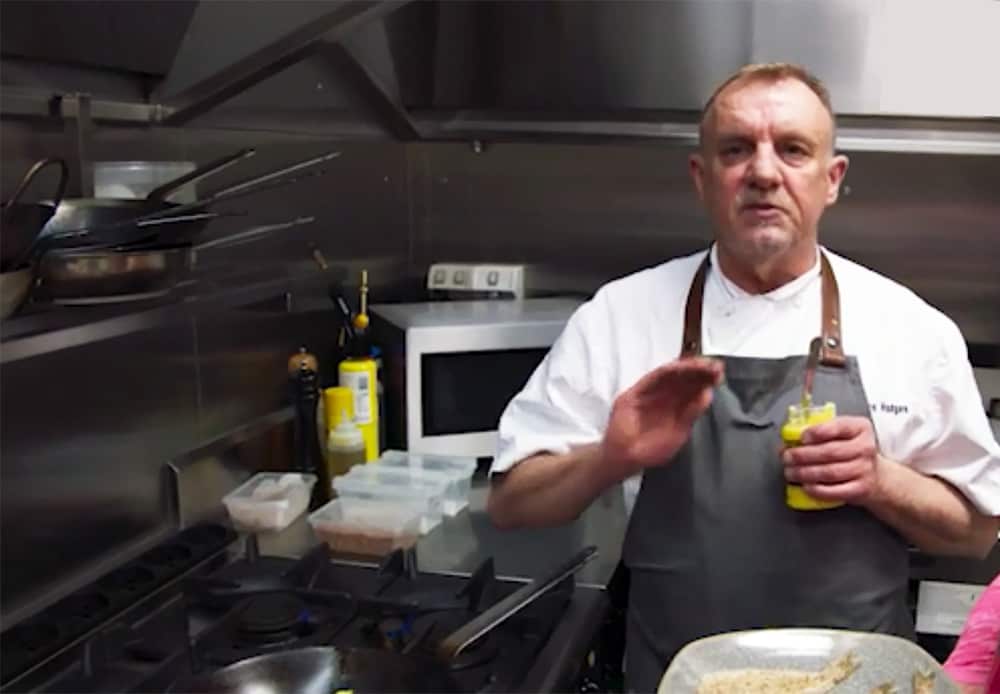 Steve Hodges cooking with ghee