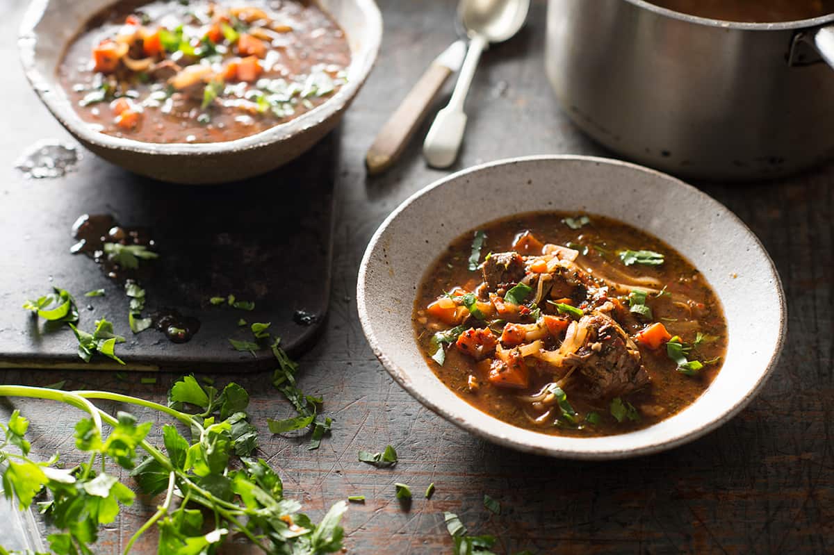 Georgian beef soup