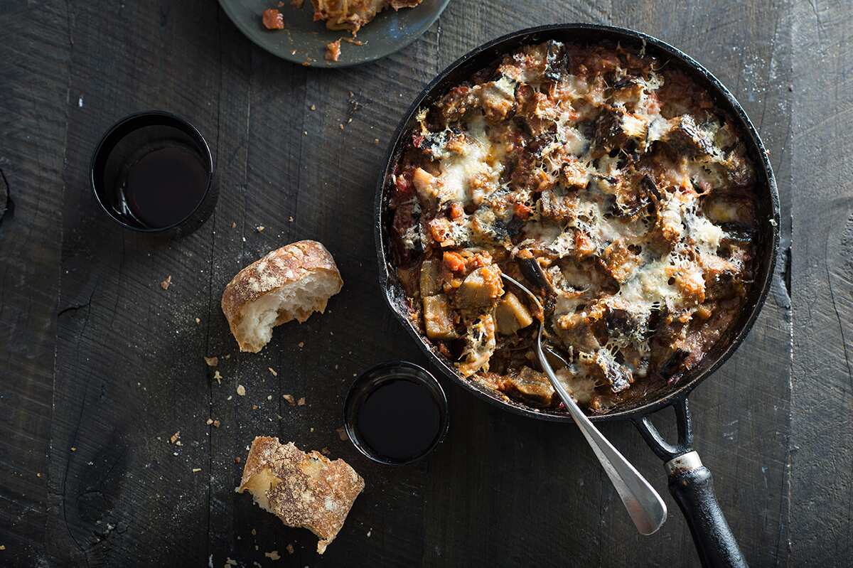 Tomato and eggplant casserole