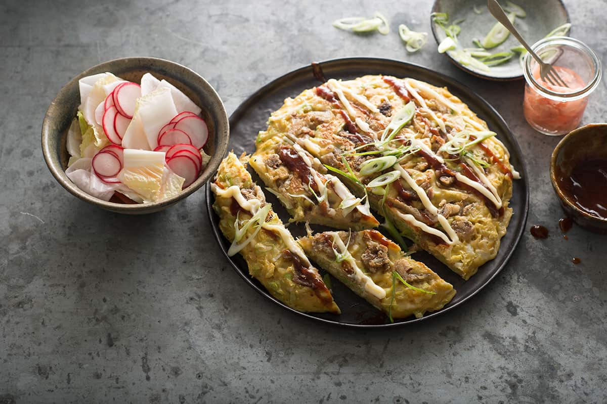 Japanese pancake Okonomiyaki