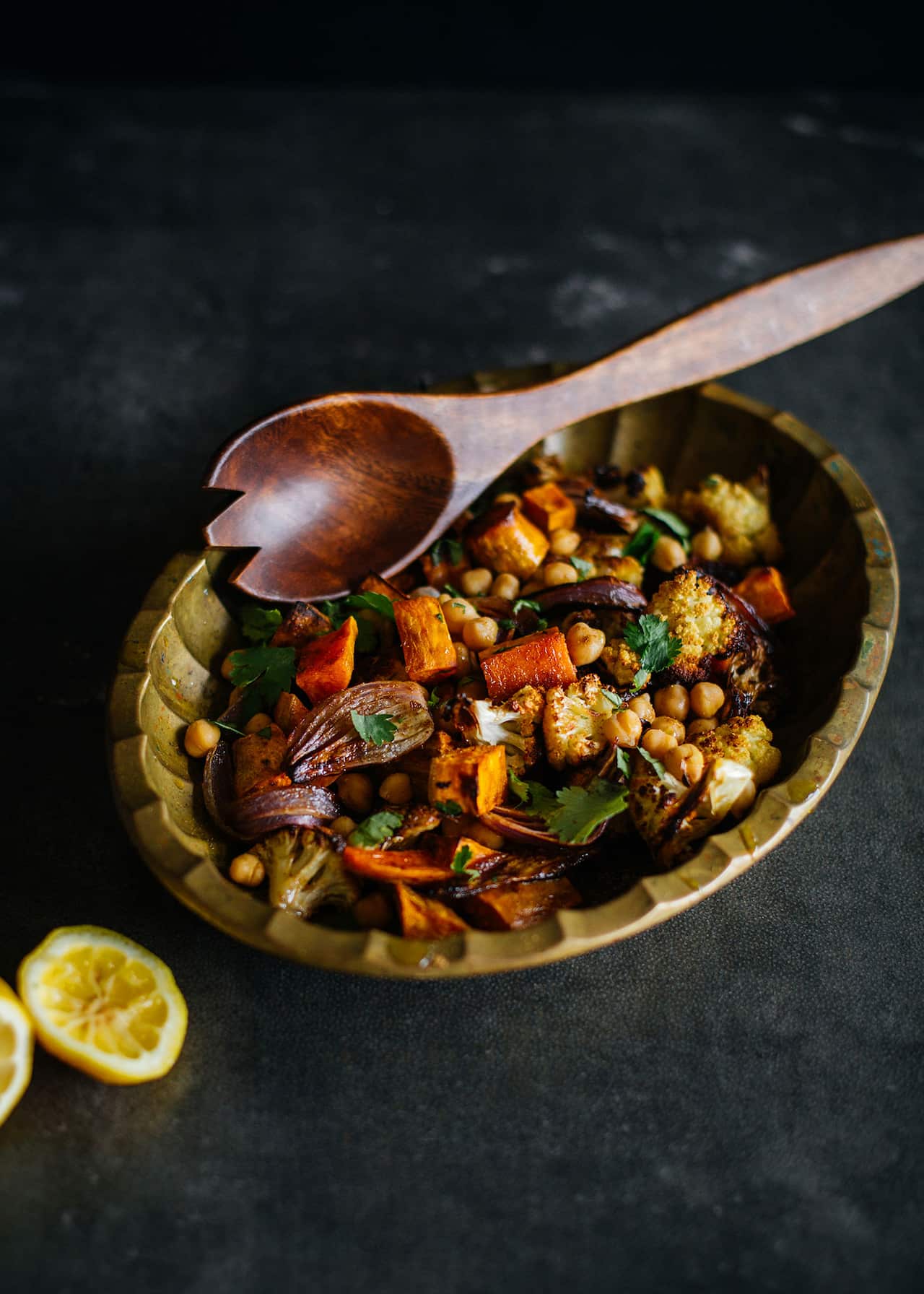 Cauliflower and sweet potato salad