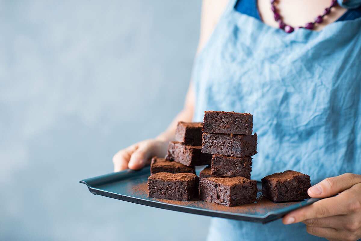 Fudgey chocolate and cherry brownies