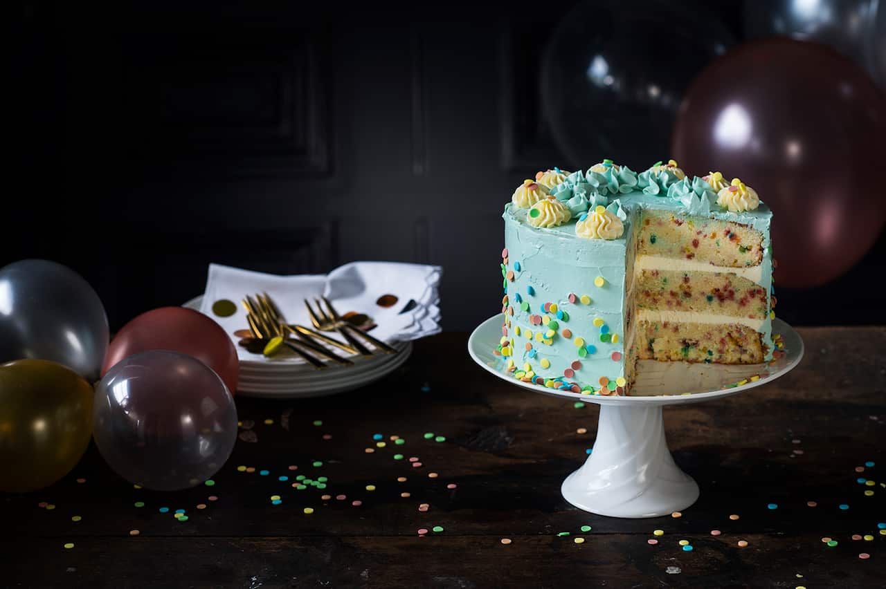 Confetti layer cake