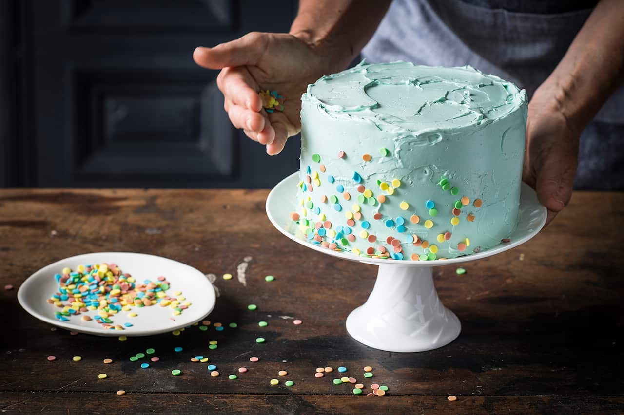 Confetti layer cake