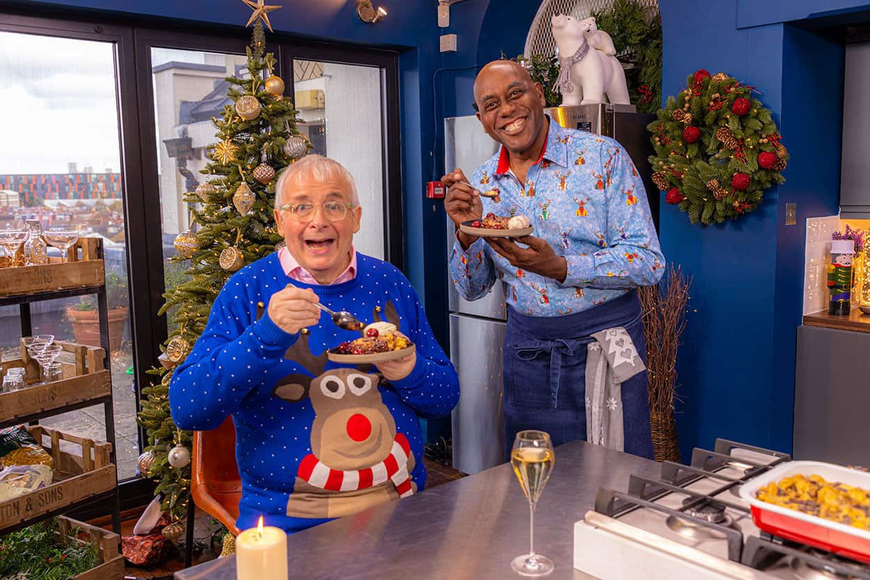 Christopher Biggins and Ainsley Harriot in Food We Love festive special 