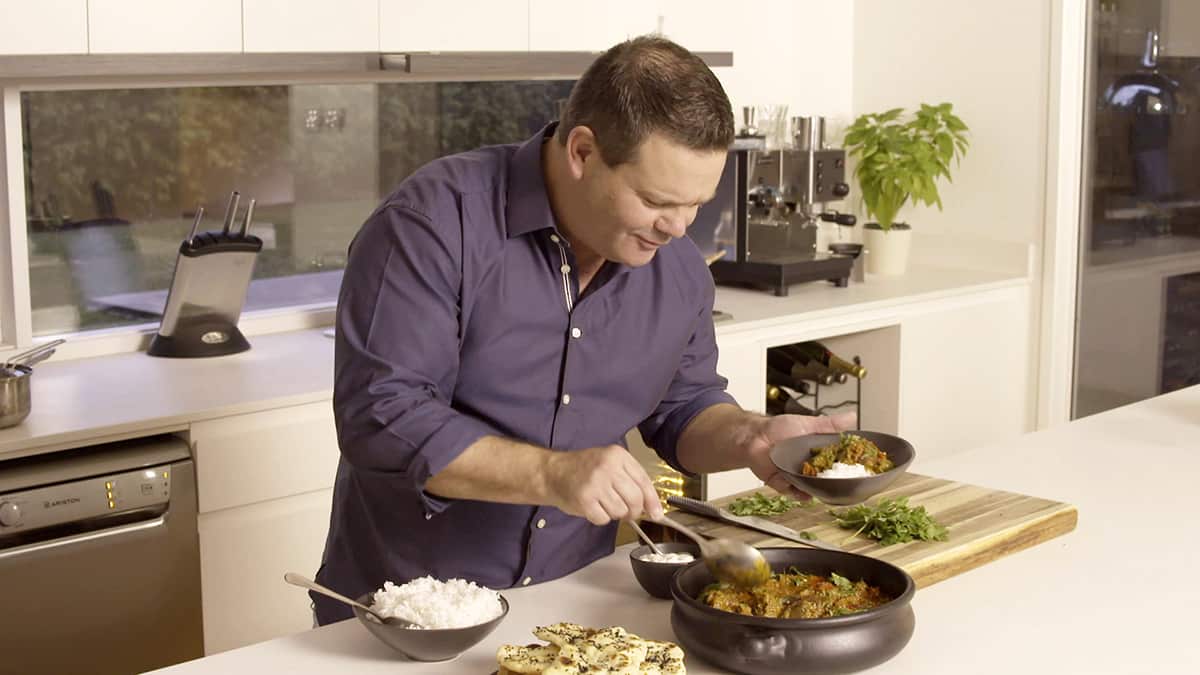 Garh Mehigan makes lamb curry