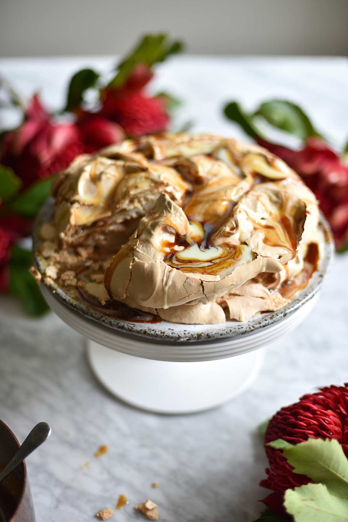 Vietnamese iced coffee pavlova