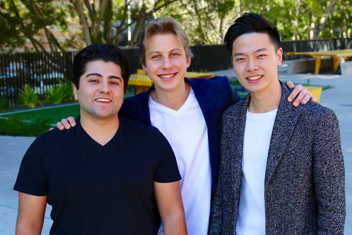 Siavash Sajjadi, Adam Love and Johnson Su of getFoodi