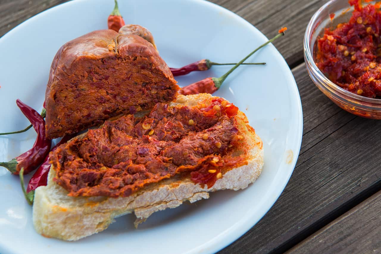 “...It’s made the same way that salami is made. The big difference is the amount of fat that you use for ‘nduja makes it softer than salami and spreadable.”