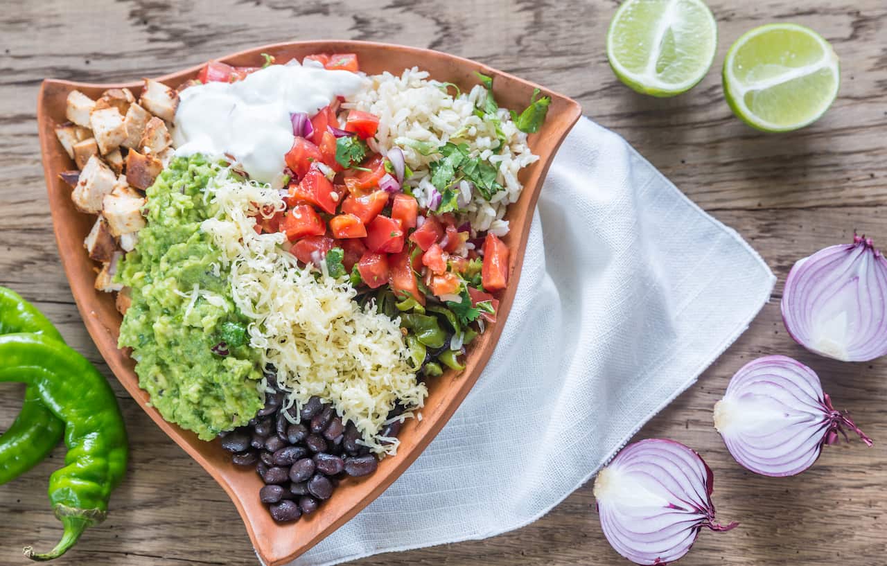 The study involved 150 university students, who tasted three different samples of burrito bowls with varying levels of meat, legumes and vegetables.