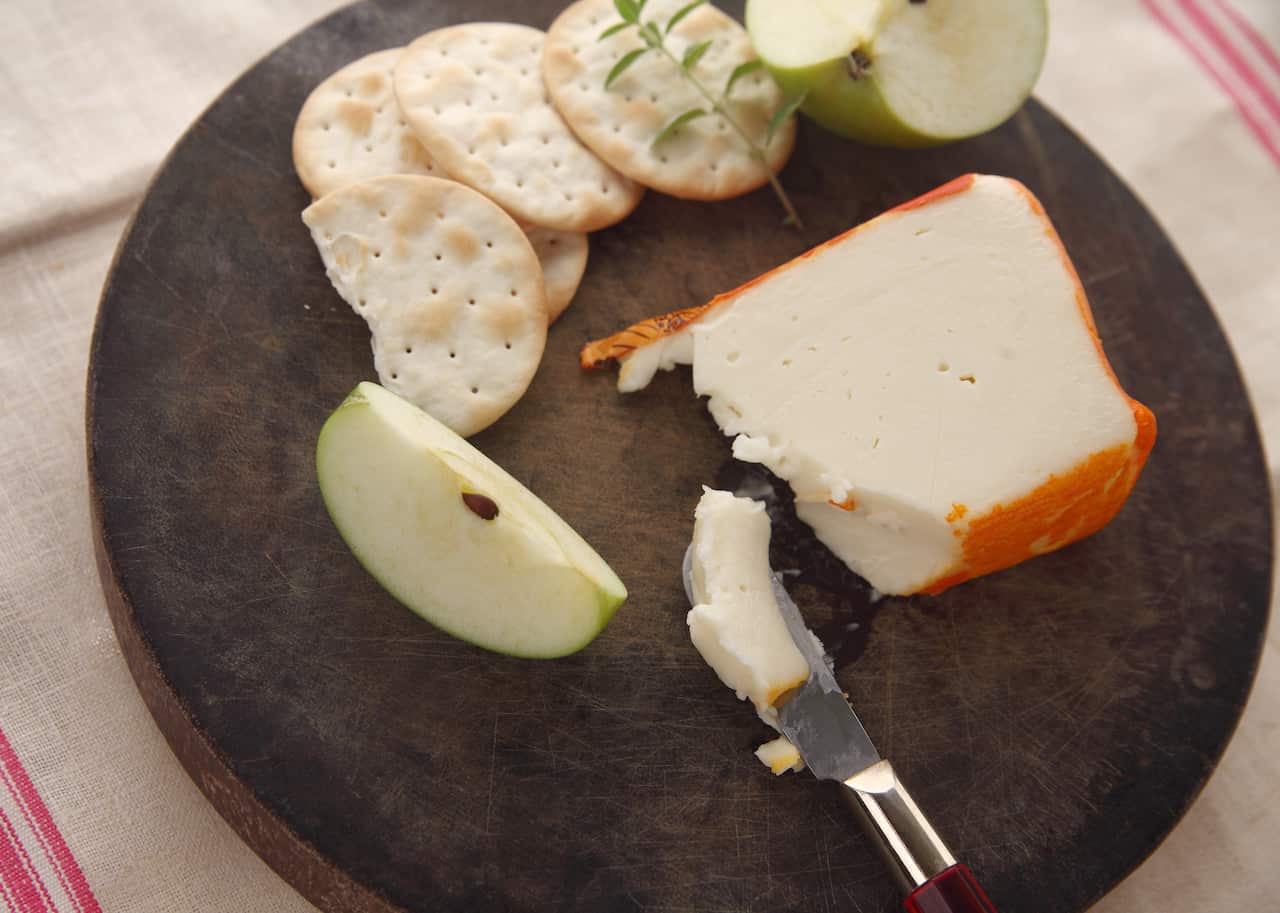 Port Salut cheese on board