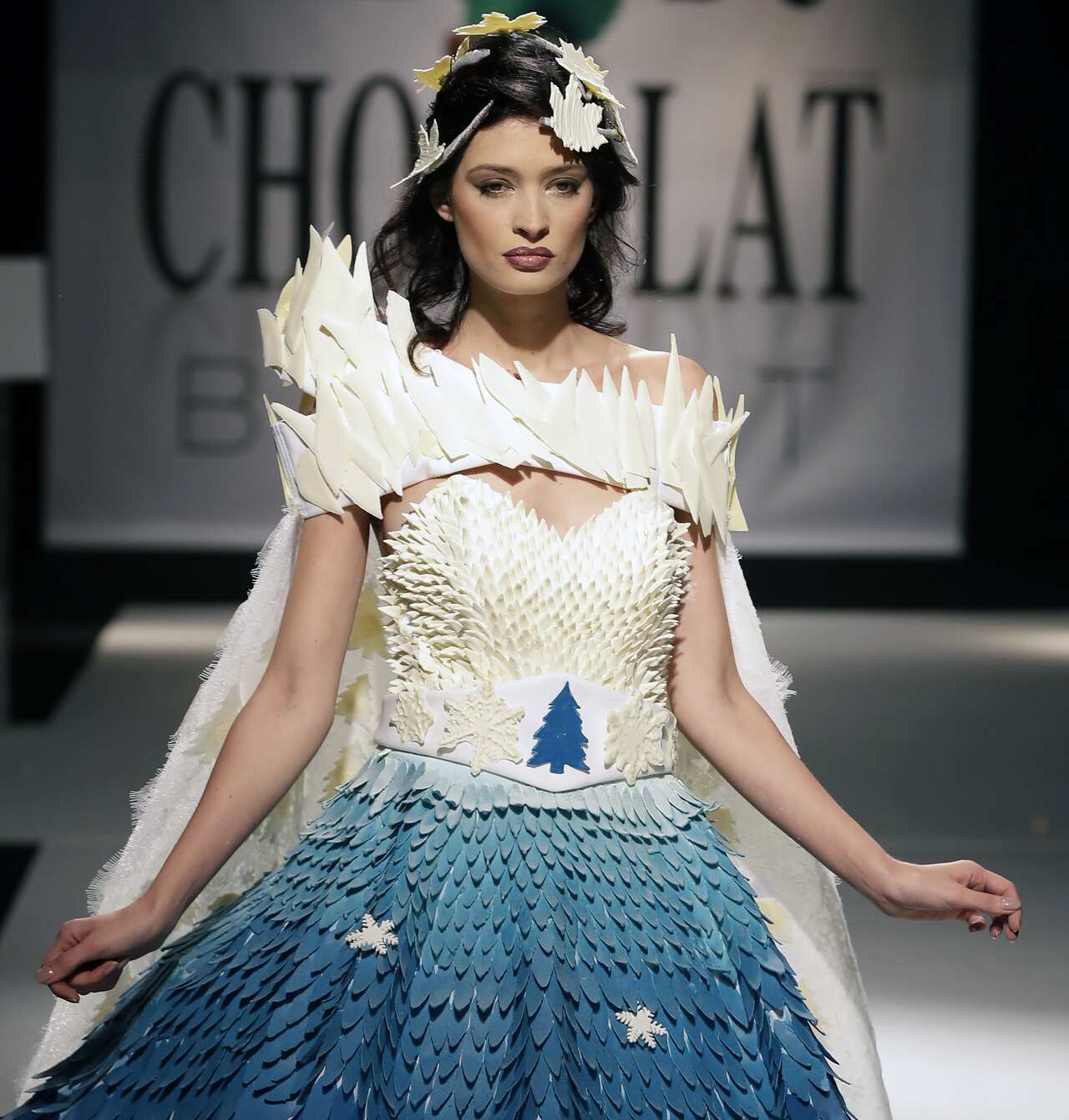 One of the creations made out of chocolate at the Beirut Cooking Festival. 