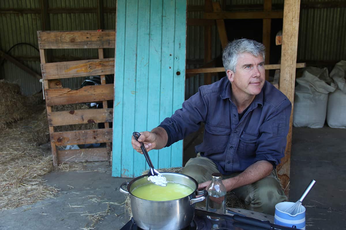 Matthew Evans shares his tips for making haloumi at home.