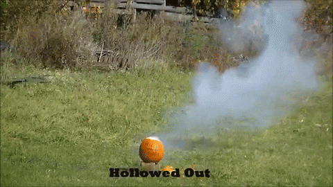 Exploding pumpkin