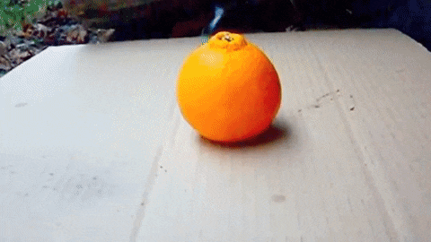 Exploding orange
