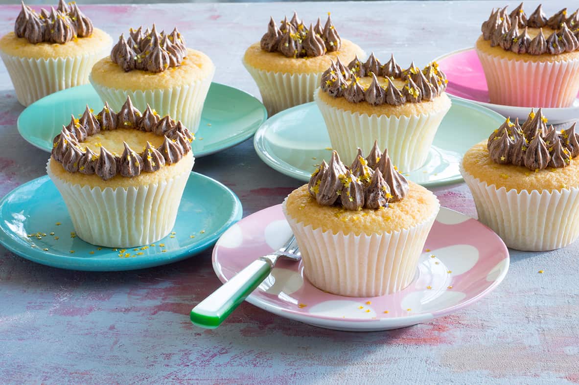 Gluten-free and dairy-free vanilla cupcakes