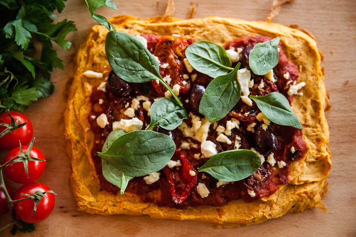 Gluten-free sweet potato pizza