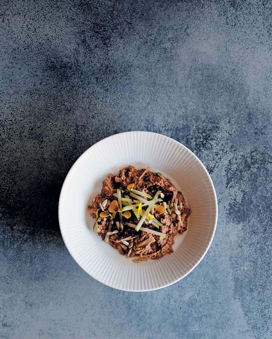 Choc-gingerbread chia pudding