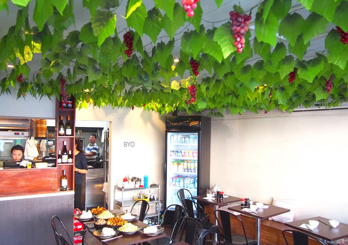 Grapevines symbolise the Dumpling House’s Northern Chinese roots.