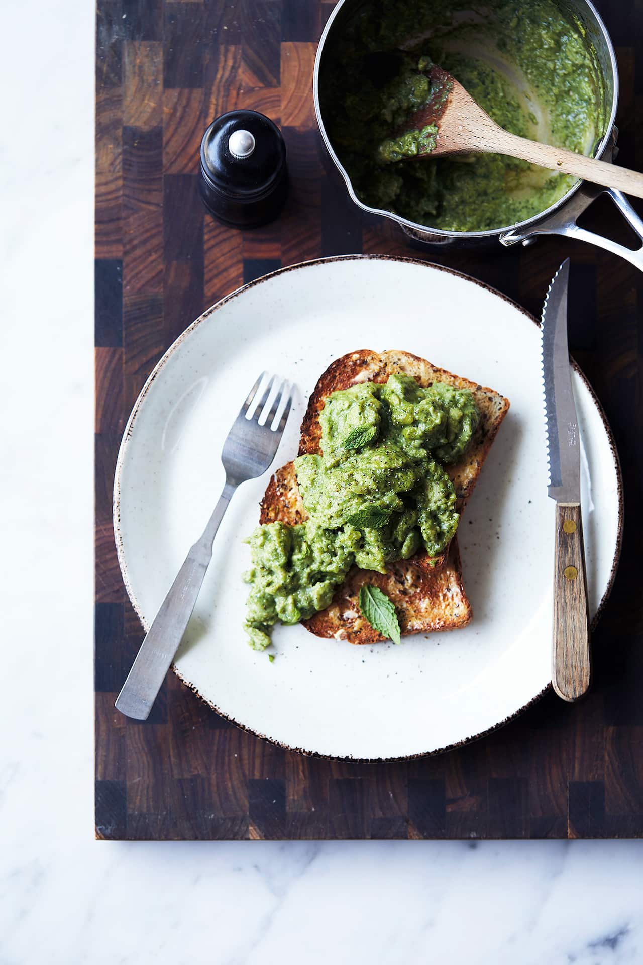 Green eggs made with green sauce