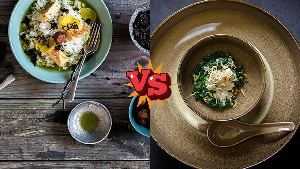Battle of the green tea rice