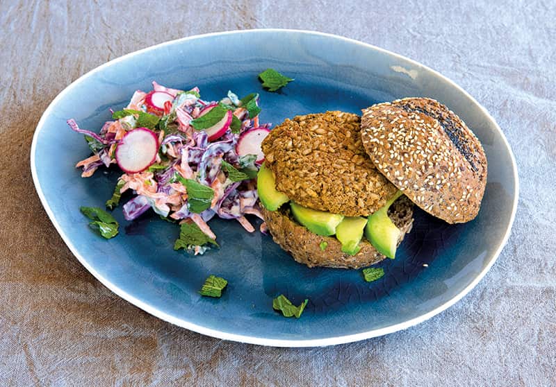 Growing Baby Bean - lentil burger