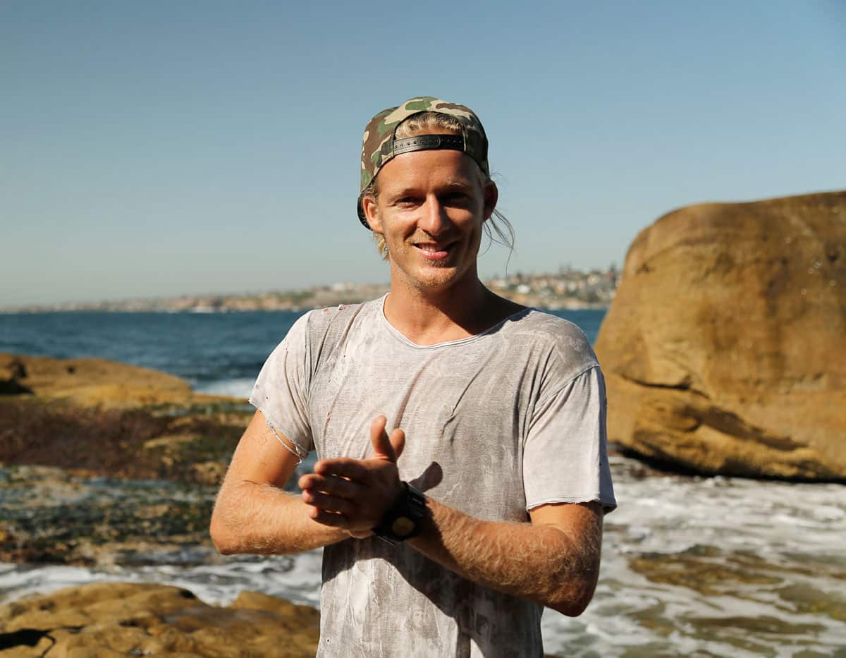 Turland turns to his backyard, Bondi Beach, for inspiration.