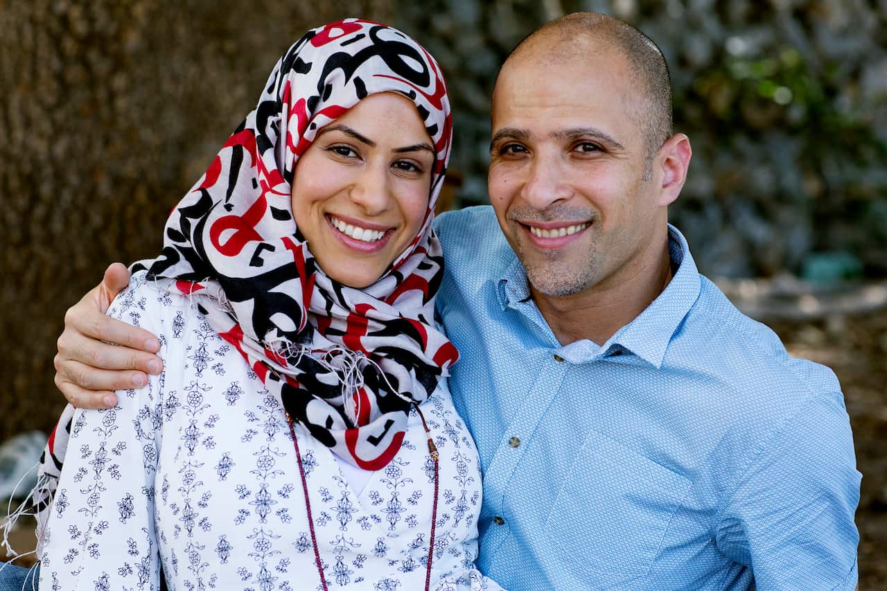 Huda AlSultan with husband Adam Alhajji, who lives with G6PD.