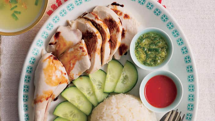 Hainanese chicken rice